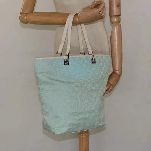 GUCCI GG Canvas Tote Bag Peppermint 001 1098 Auth 114291 - Picture 1 of 16